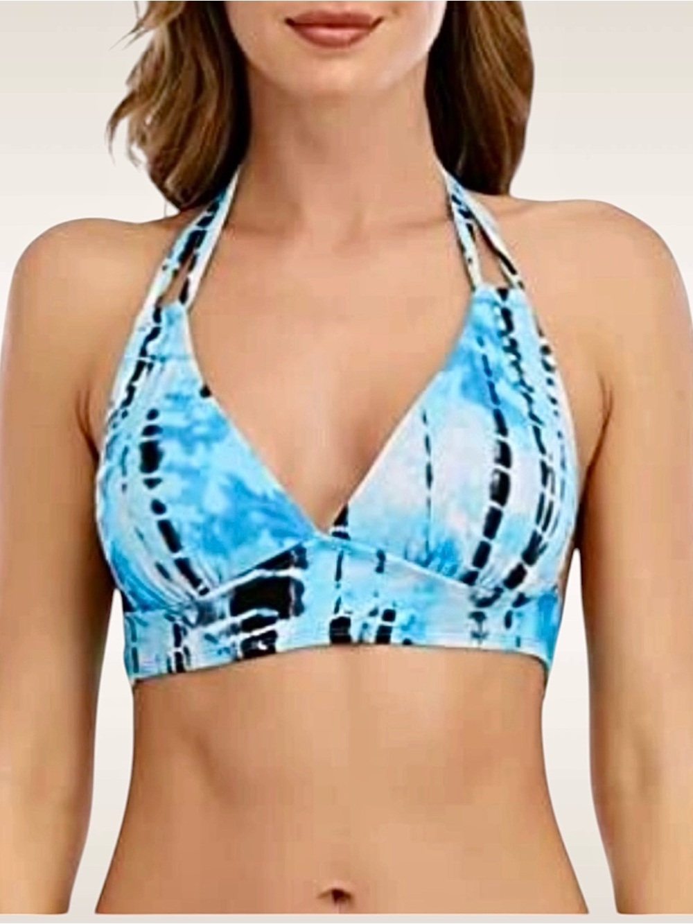 Lucky Brand Beach Wave Halter Top, D Cup